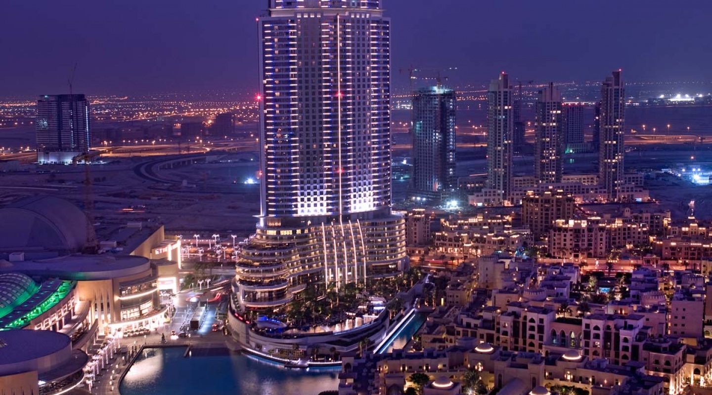 aerial shot the palace residences