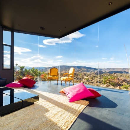 black desert house located in california 2